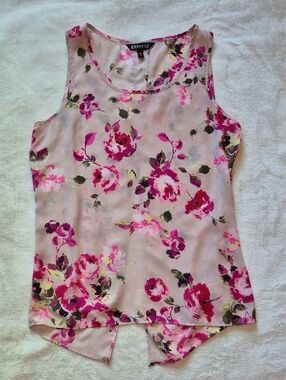 Express Pink Floral Sleeveless Camisole